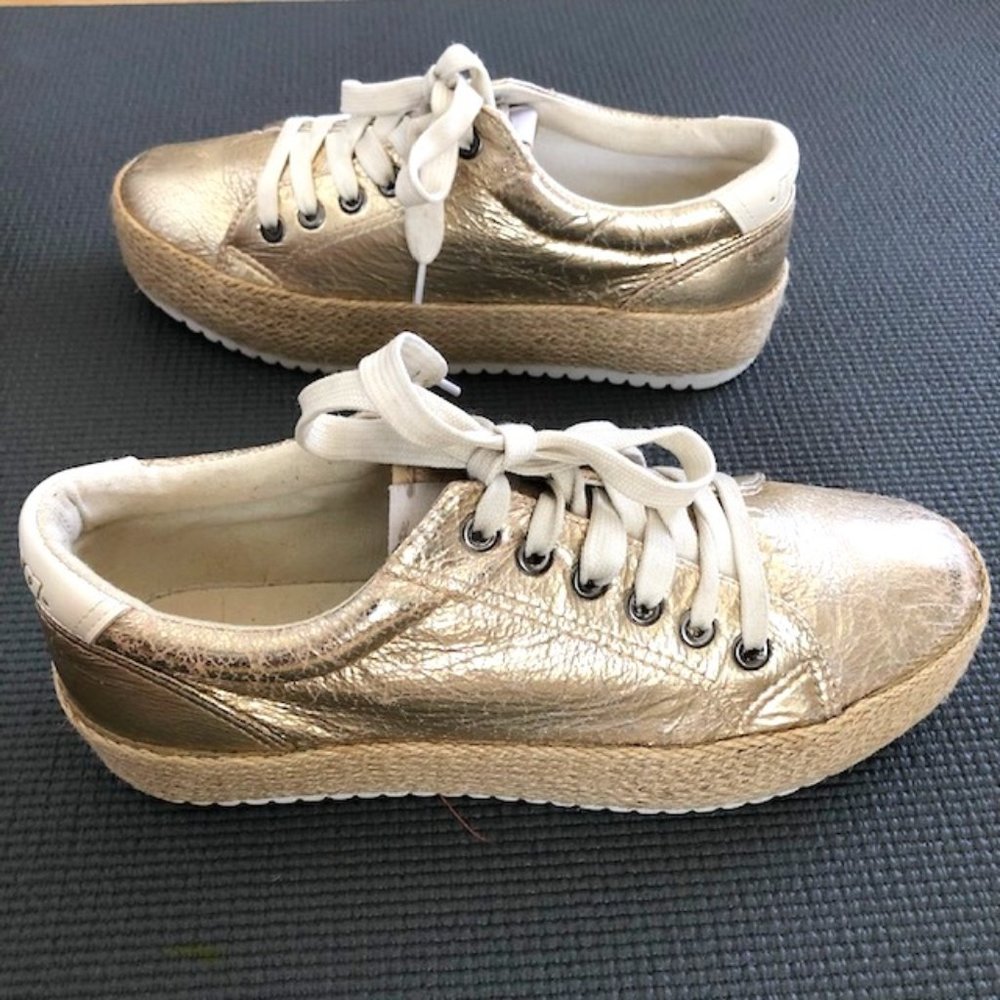 Gold Platform Espadrilles EU39